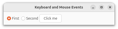 Keyboard and Mouse Events